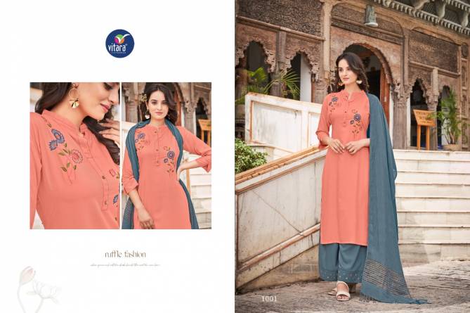Hilltop New Exclusive Wear Rayon Latest Fancy Palazzo Suit Collection